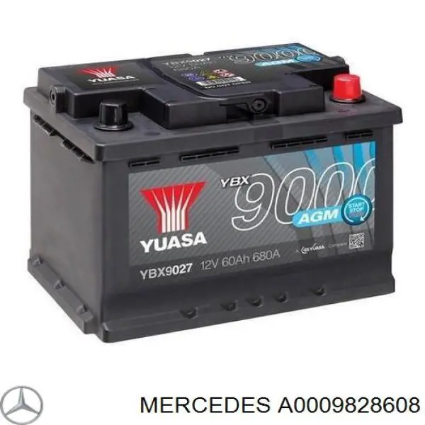 Bateria (akumulator) Mercedes A0009828608 cena, od 124,95 USD