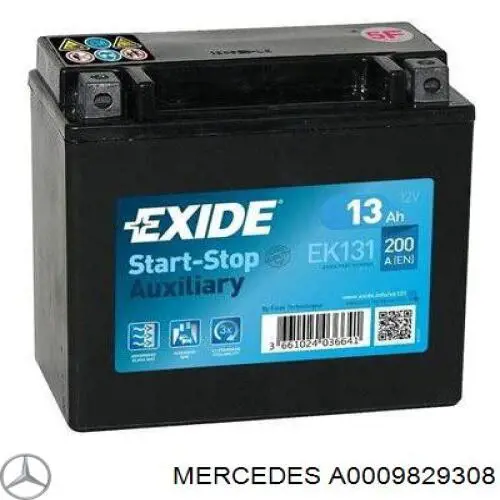 Bateria (akumulator) Mercedes A0009829308 cena, od 71,51 USD