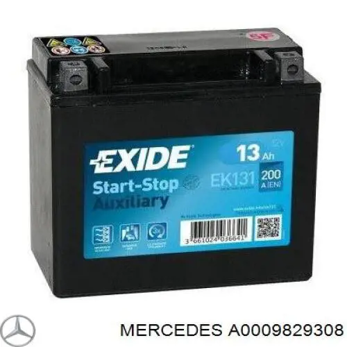 Do koszyka A0009829308 Mercedes Bateria (akumulator)