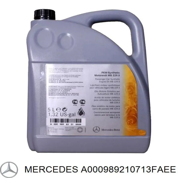 Olej do silnika Mercedes A000989210713FAEE cena, od 73,23 USD