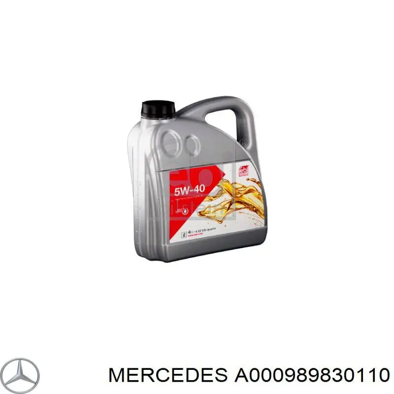 Olej do silnika A000989830110 Mercedes