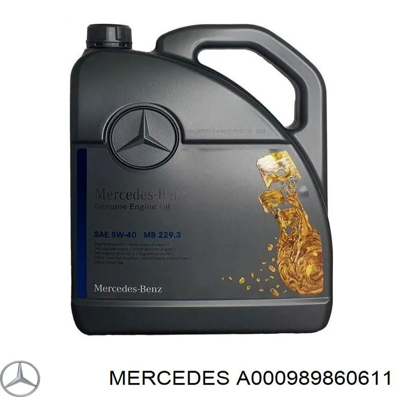 Olej do silnika Mercedes A000989860611 cena, od 17,67 USD