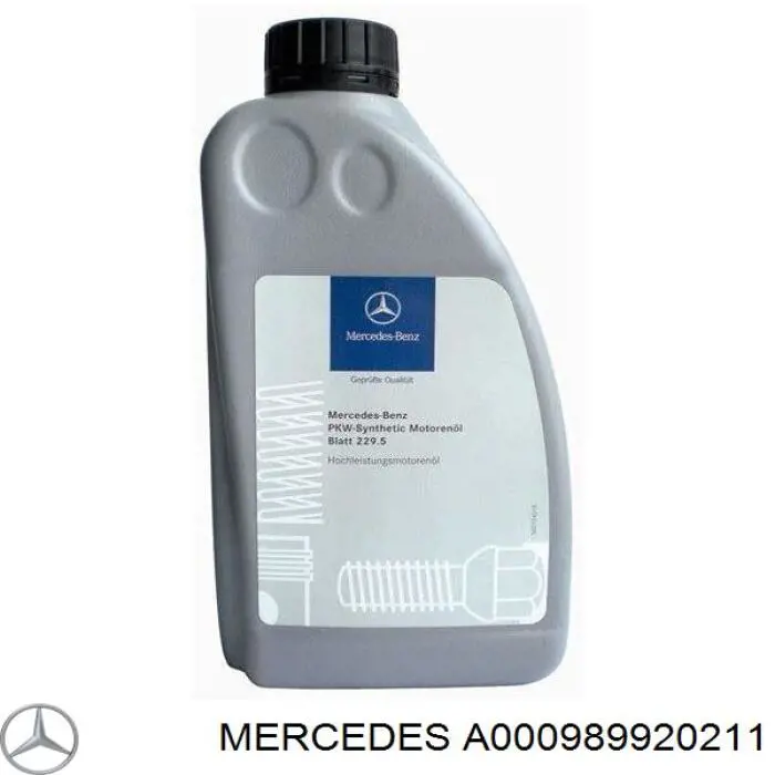 Olej do silnika Mercedes A000989920211 cena, od 17,67 USD