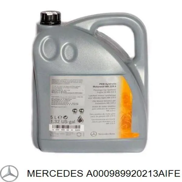 Olej do silnika A000989920213AIFE Mercedes