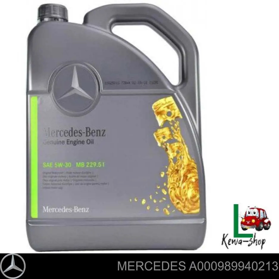 Olej do silnika Mercedes A000989940213 cena, od 77,67 USD