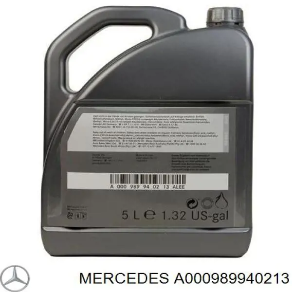 Olej do silnika A000989940213 Mercedes