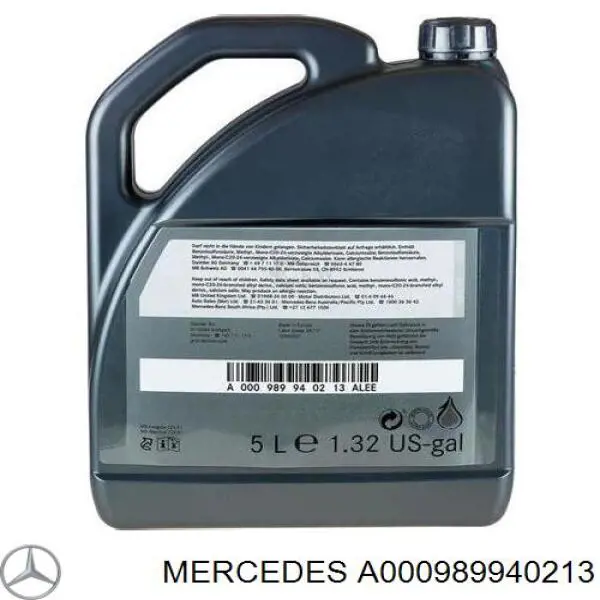 Olej do silnika Mercedes A000989940213 cena, od 77,67 USD