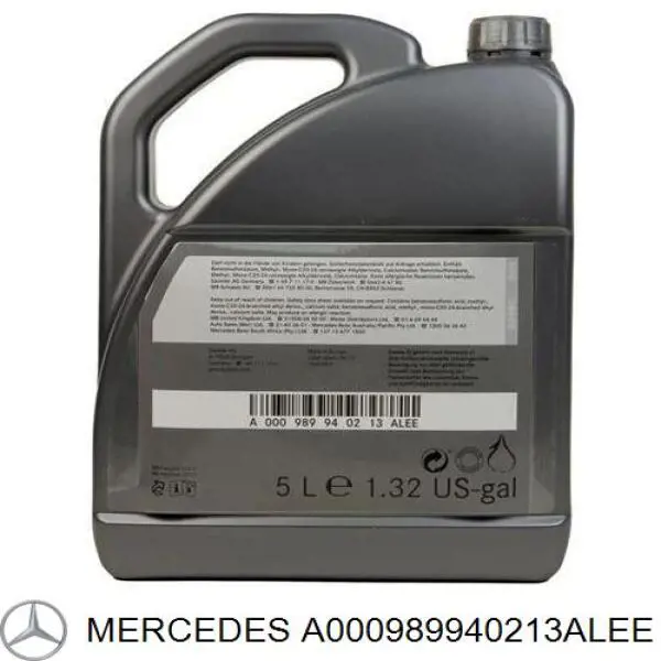 A000989940213ALEE Mercedes Olej do silnika