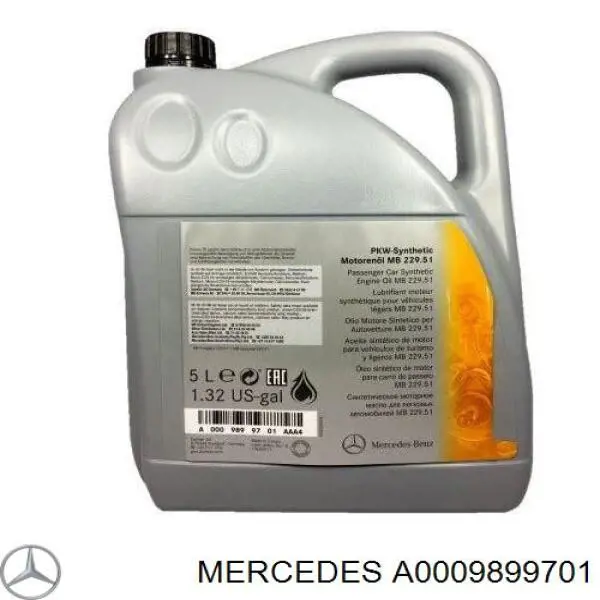 A0009899701 Mercedes Olej do silnika