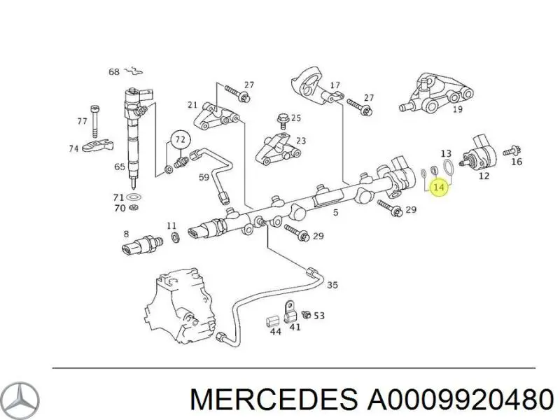 Do koszyka A0009920480 Mercedes 