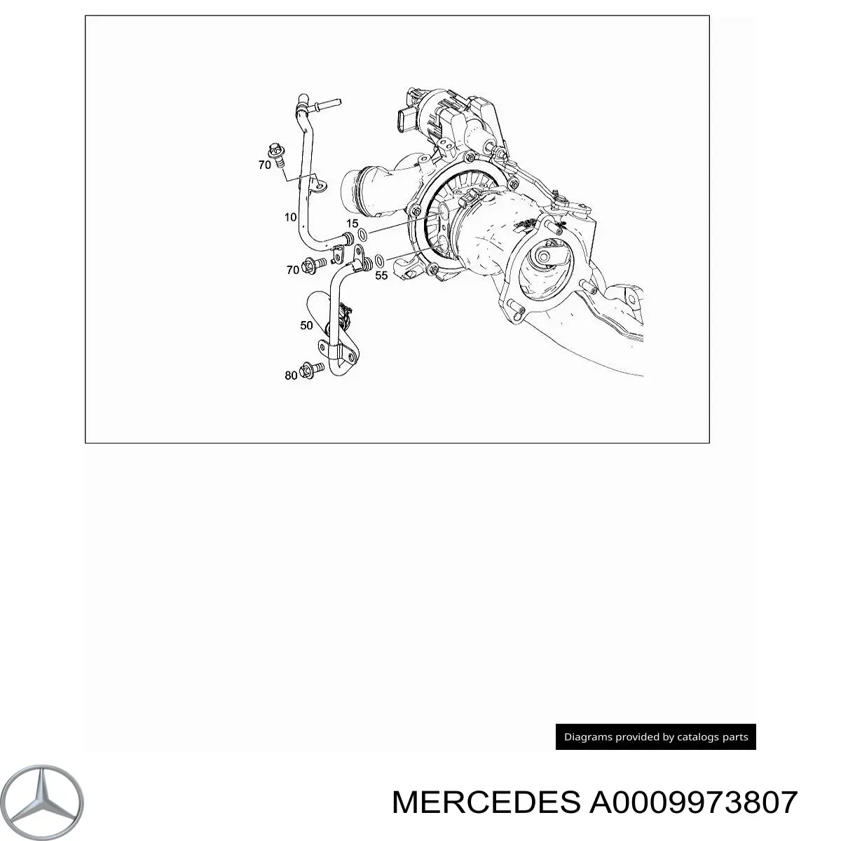 Uszczelka (pierścień) przewodu chłodzenia turbiny, zasilanie do Mercedes GLK (X204)