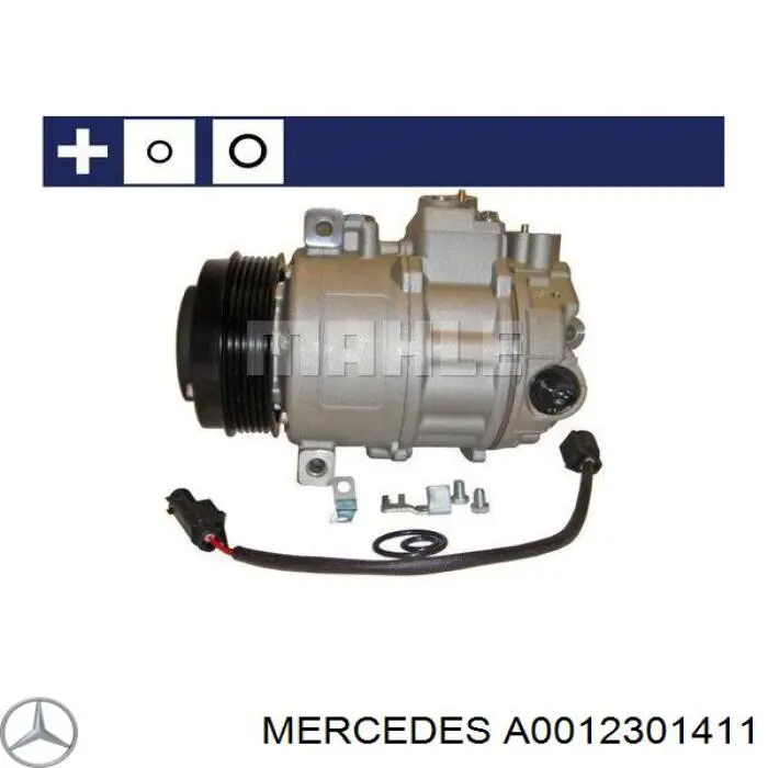 Sprężarka klimatyzacji Mercedes A0012301411 cena, od 163,88 USD