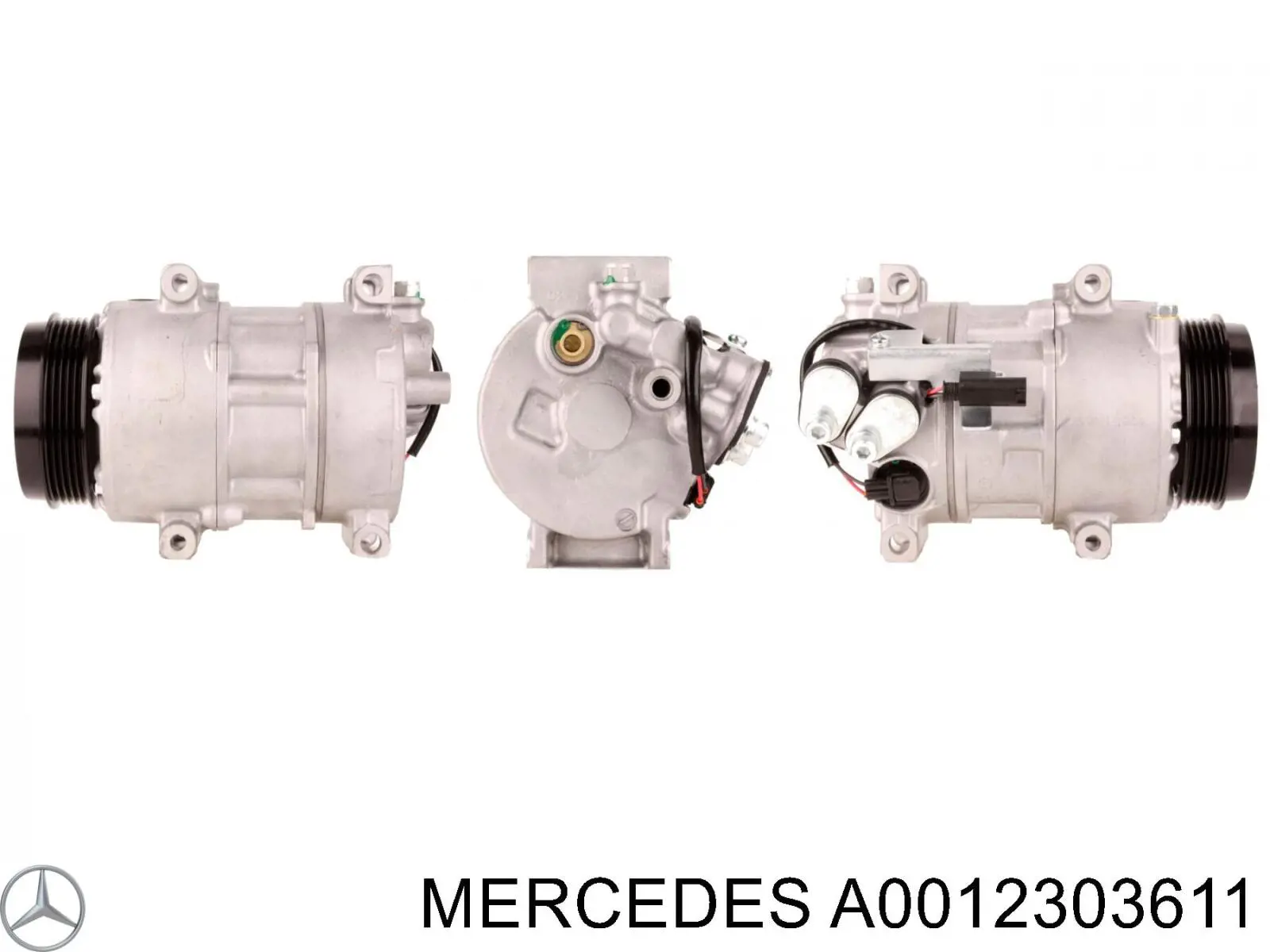 Sprężarka klimatyzacji Mercedes A0012303611 cena, od 216,23 USD