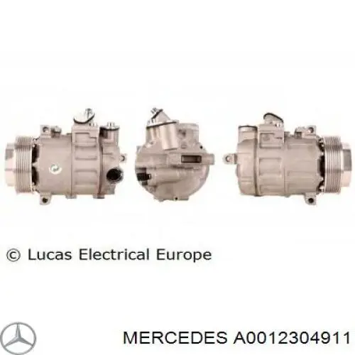 A0012304911 Mercedes Sprężarka klimatyzacji