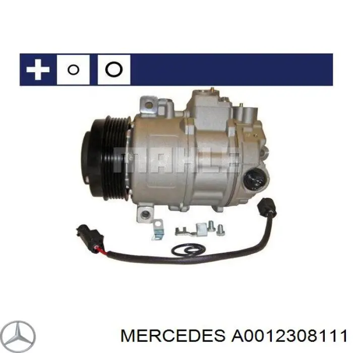 Sprężarka klimatyzacji Mercedes A0012308111 cena, od 58,18 USD