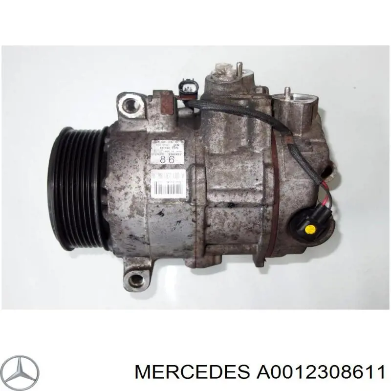 Sprężarka klimatyzacji Mercedes A0012308611 cena, od 246,87 USD