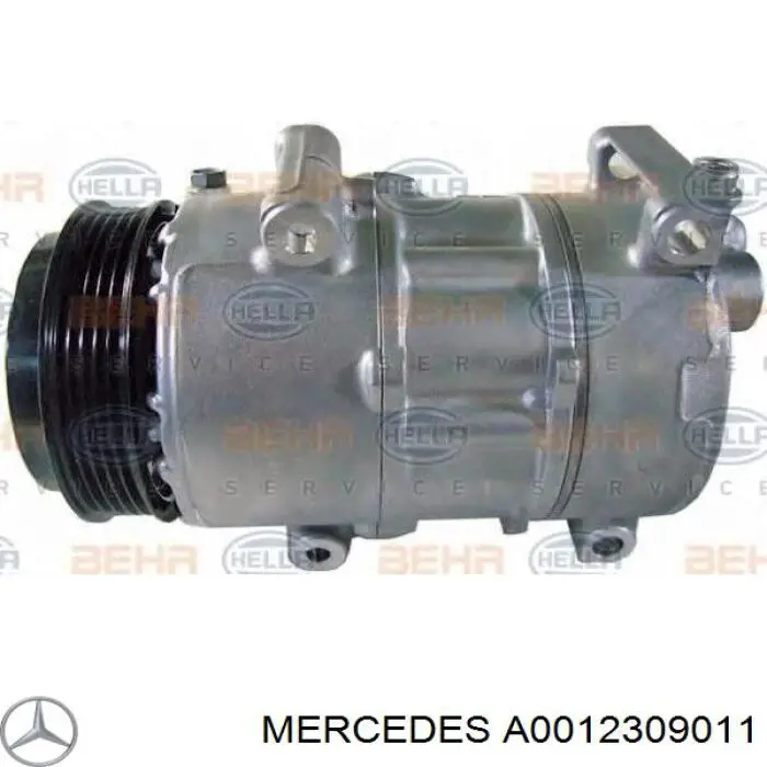Sprężarka klimatyzacji Mercedes A0012309011 cena, od 270,71 USD