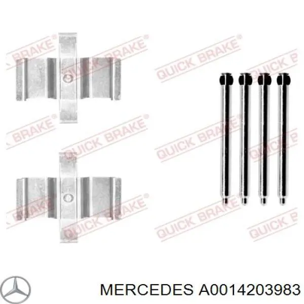 Do koszyka A0014203983 Mercedes Zacisk hamulcowy tylny lewy