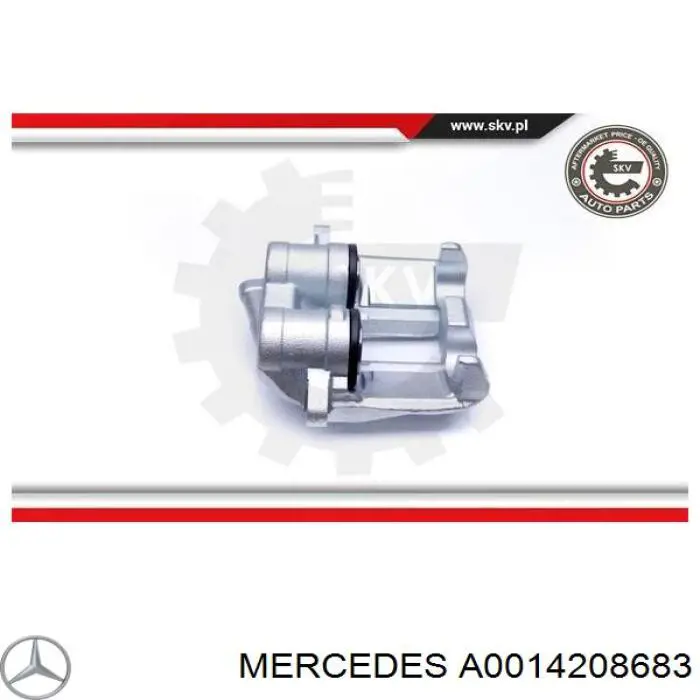 Do koszyka A0014208683 Mercedes Zacisk hamulcowy przedni lewy