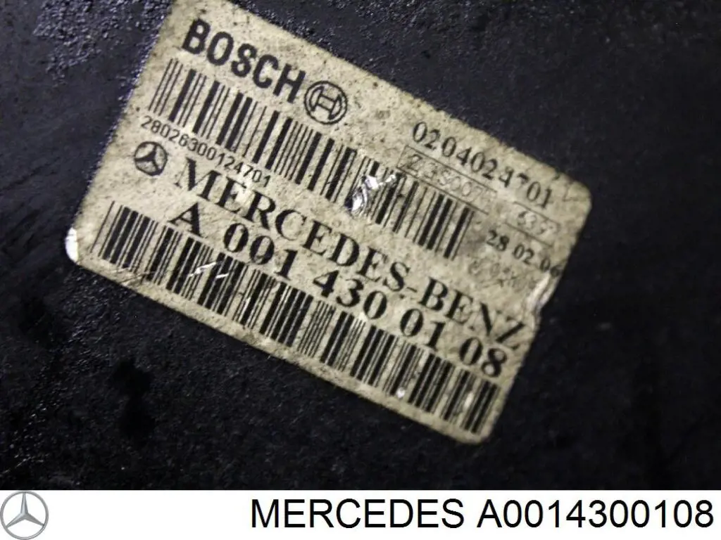 A0014300108 Mercedes Wzmacniacz próżniowy hamulców