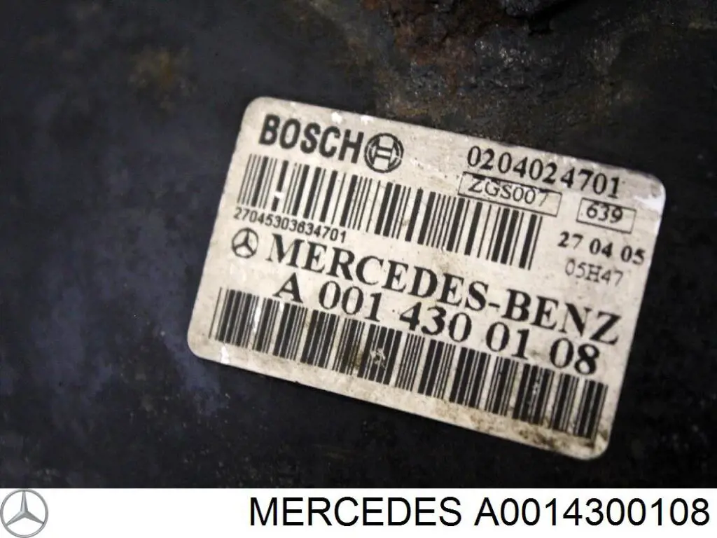 Wzmacniacz próżniowy hamulców Mercedes 0014300108 cena, od 88,53 USD