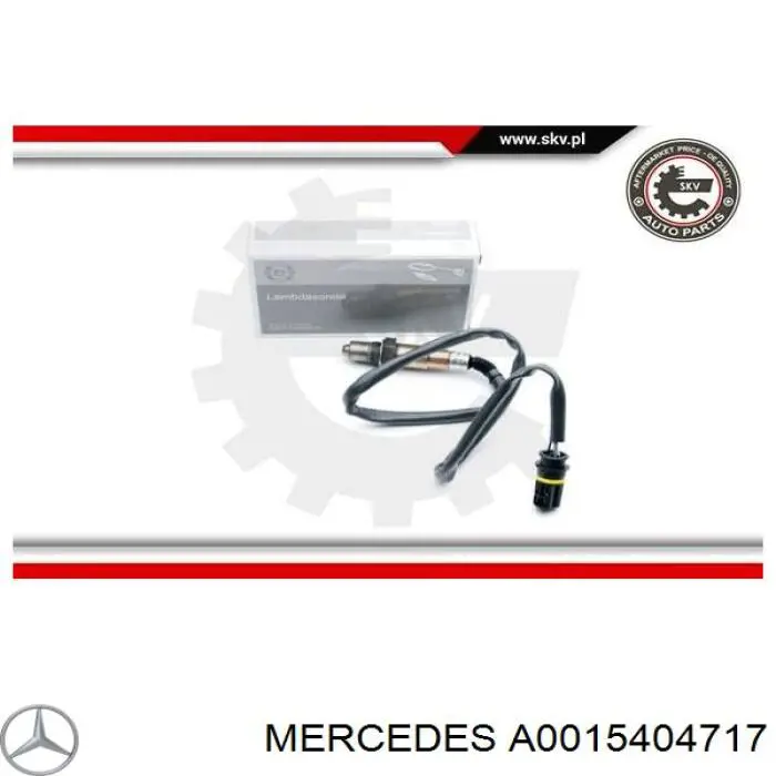 Do koszyka A0015404717 Mercedes Sonda lambda czujnik tlenu przed katalizatorem prawy