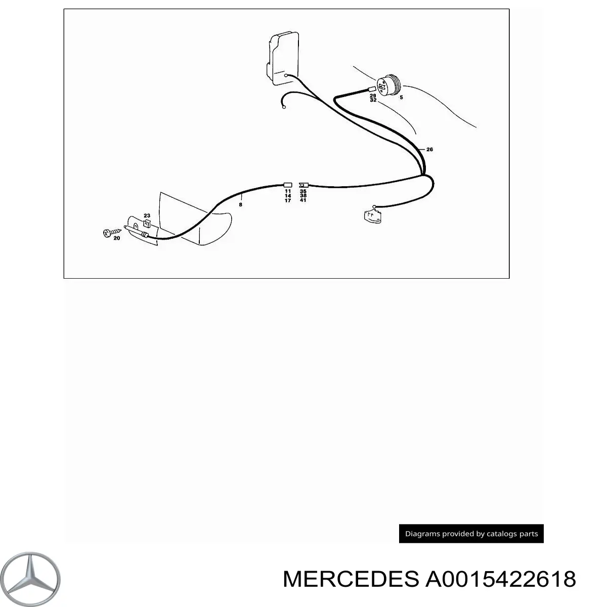 A0015422618 Mercedes Czujnik temperatury zewnętrznej