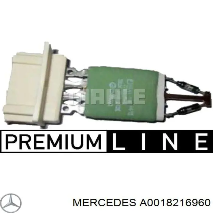 A0018216960 Mercedes Rezystor wentylatora nagrzewnicy (ogrzewacza kabiny)