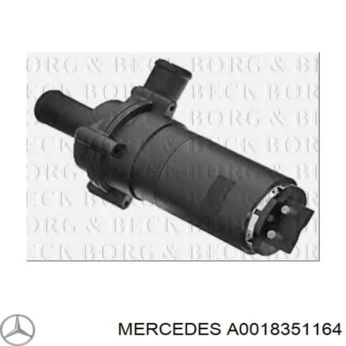 Do koszyka A0018351164 Mercedes Pompa chłodzenia wodą, dodatkowa elektryczna