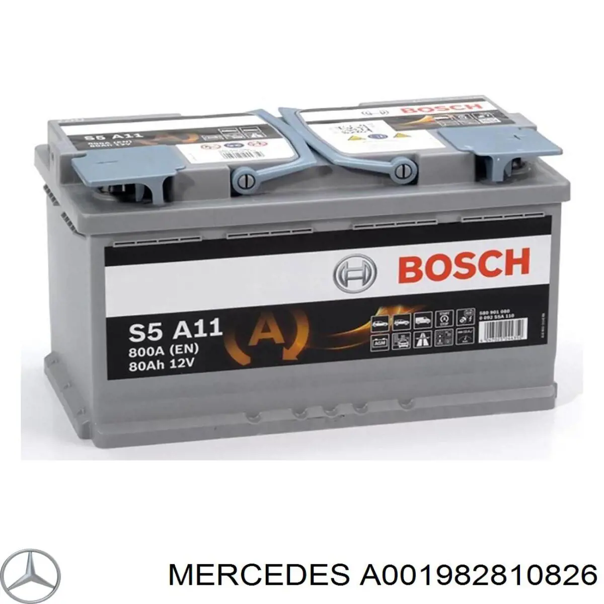 Bateria (akumulator) A001982810826 Mercedes