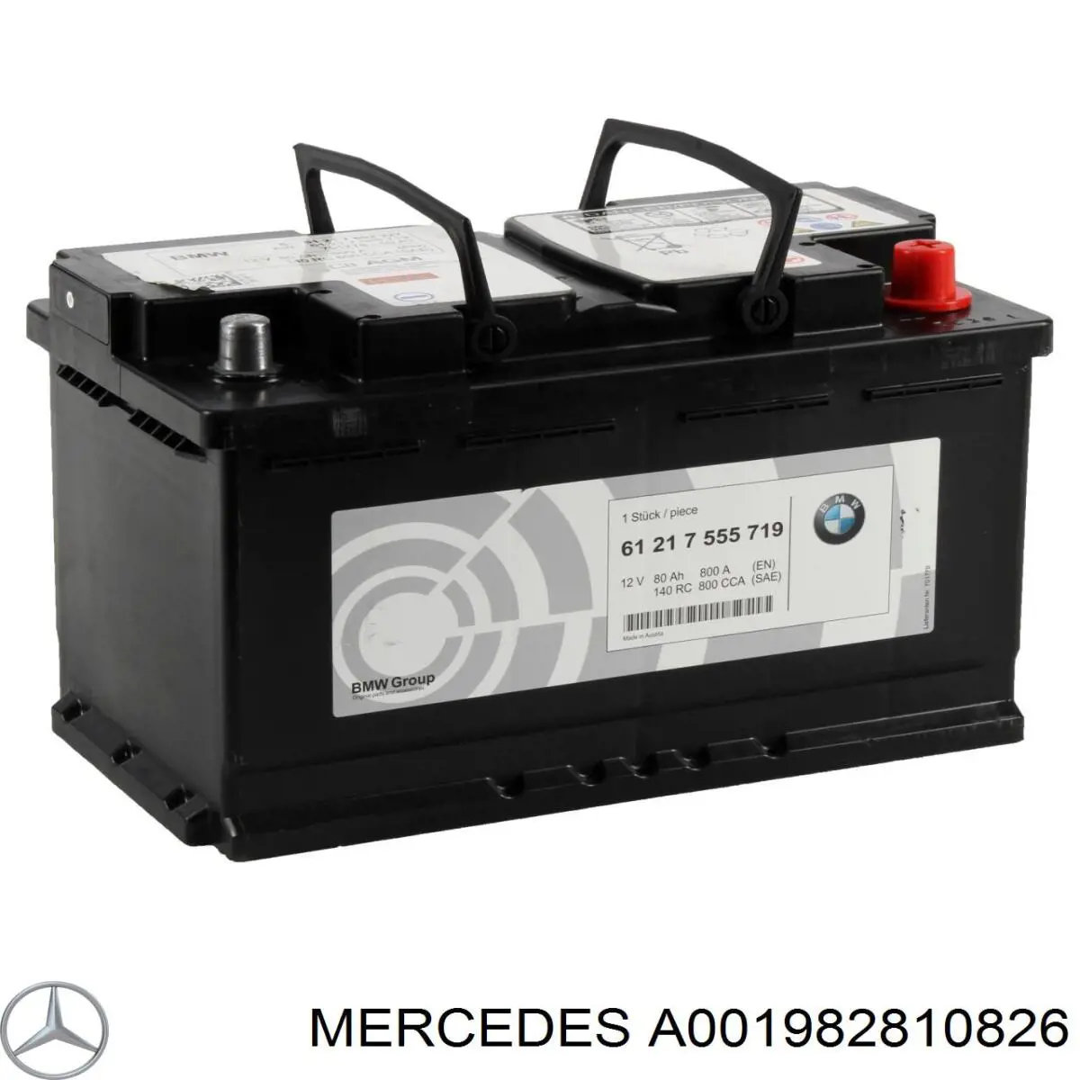 Do koszyka A001982810826 Mercedes Bateria (akumulator)