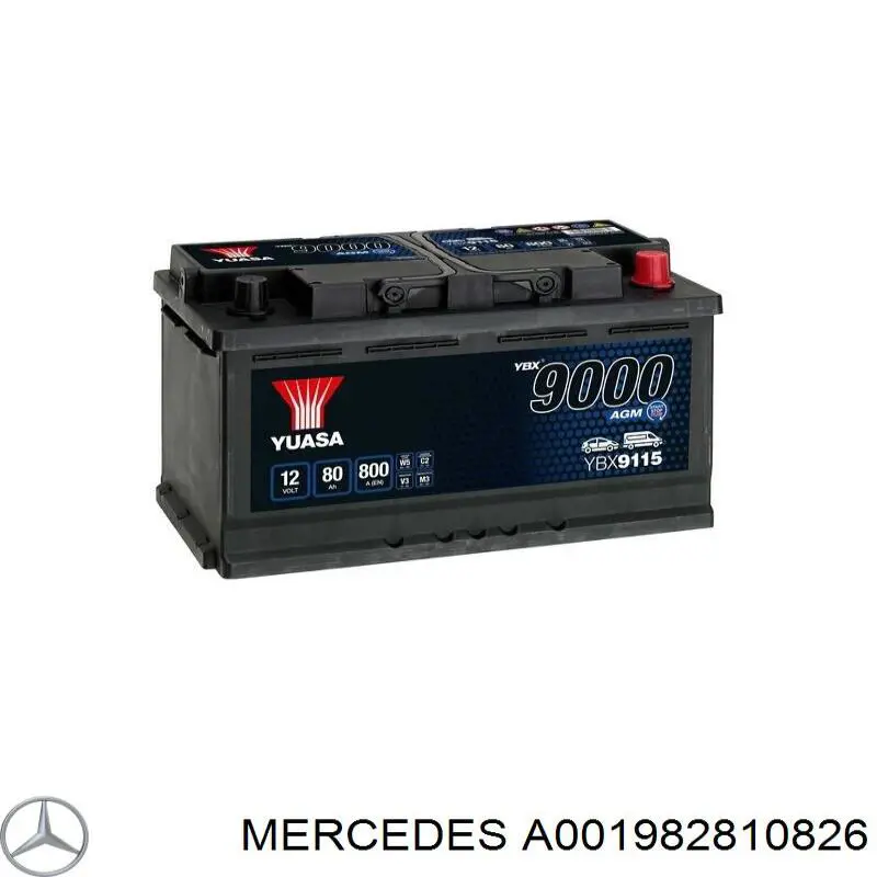 A001982810826 Mercedes Bateria (akumulator)