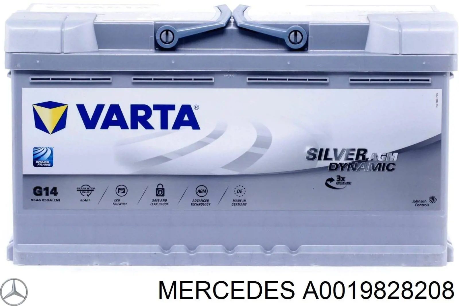 A0019828208 Mercedes Bateria (akumulator)