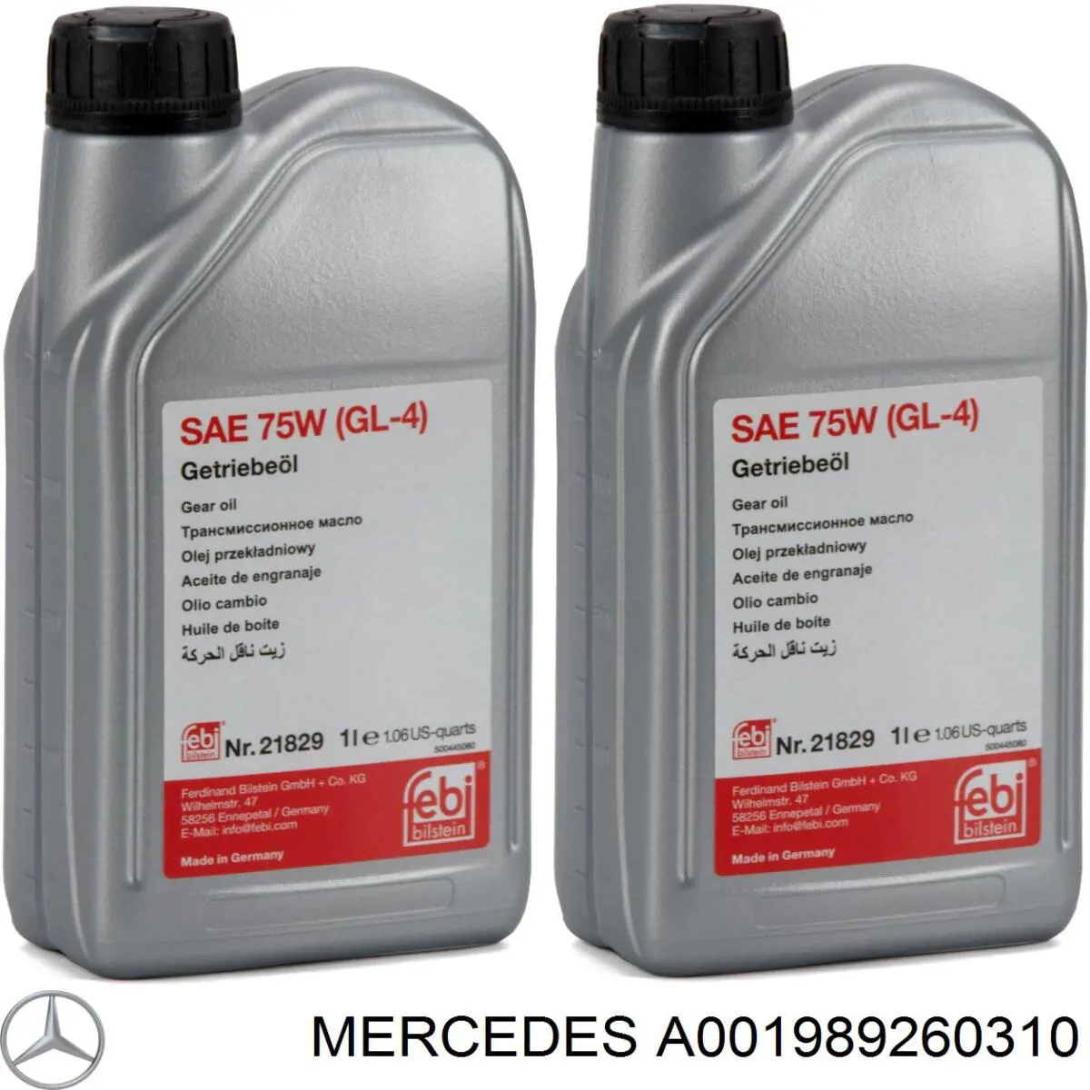 Do koszyka A001989260310 Mercedes Olej przekładniowy
