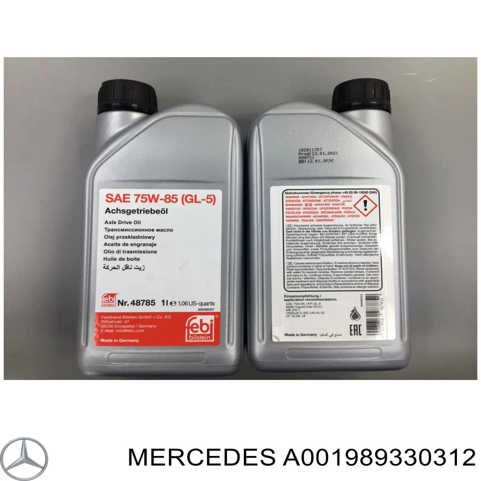 Do koszyka A001989330312 Mercedes Olej przekładniowy
