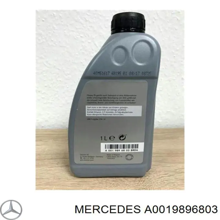 Olej przekładniowy A0019896803 Mercedes