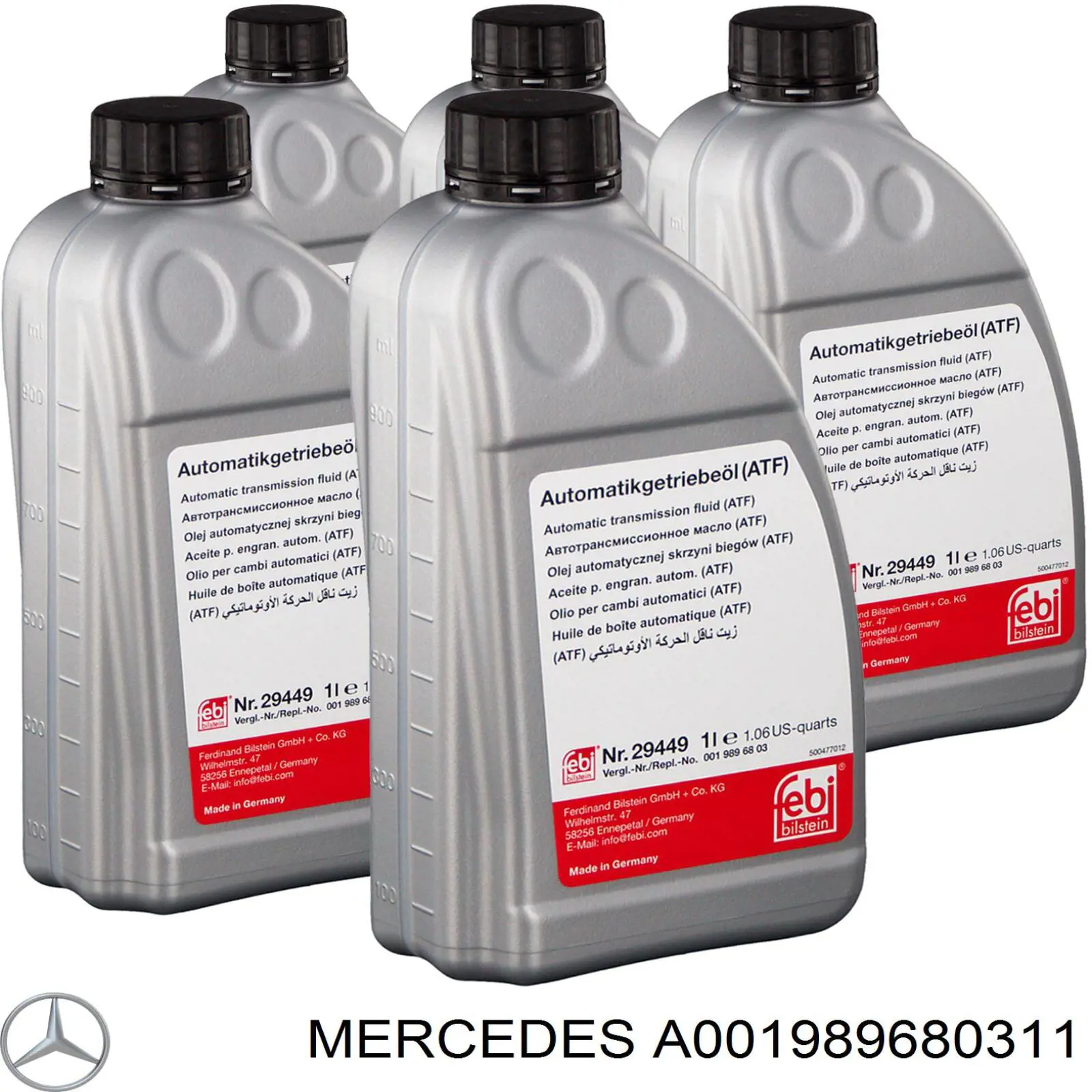 Do koszyka A001989680311 Mercedes Olej przekładniowy
