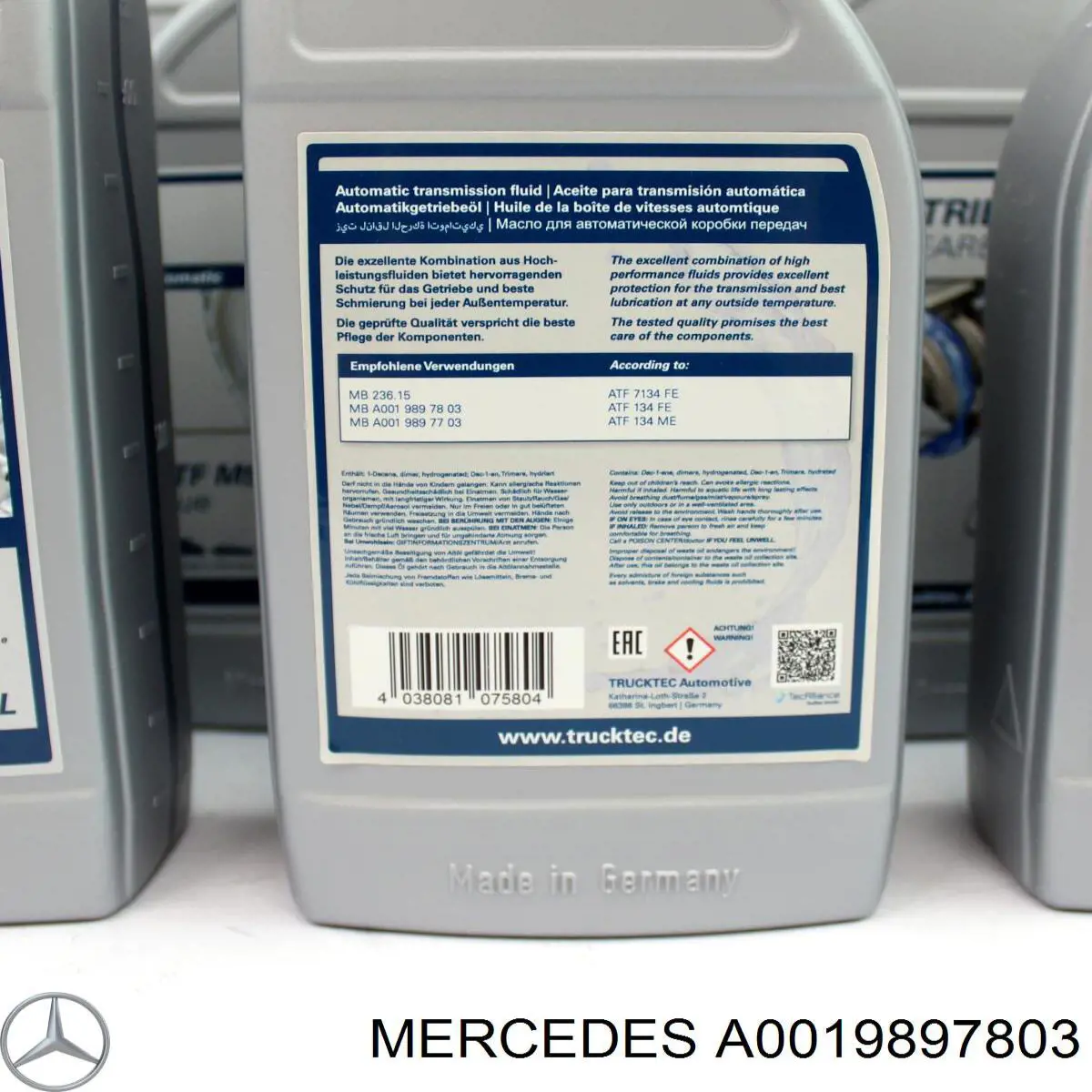 Olej przekładniowy Mercedes A0019897803 cena, od 21,34 USD