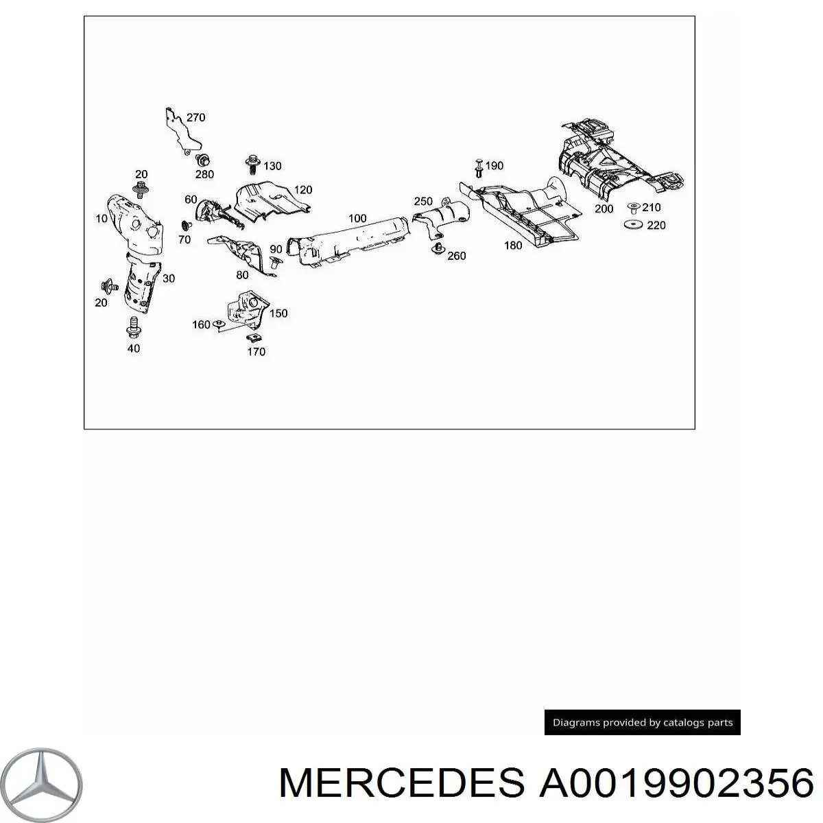 Do koszyka A0019902356 Mercedes Nakrętka podkręcana pod śrubę samowiercącą