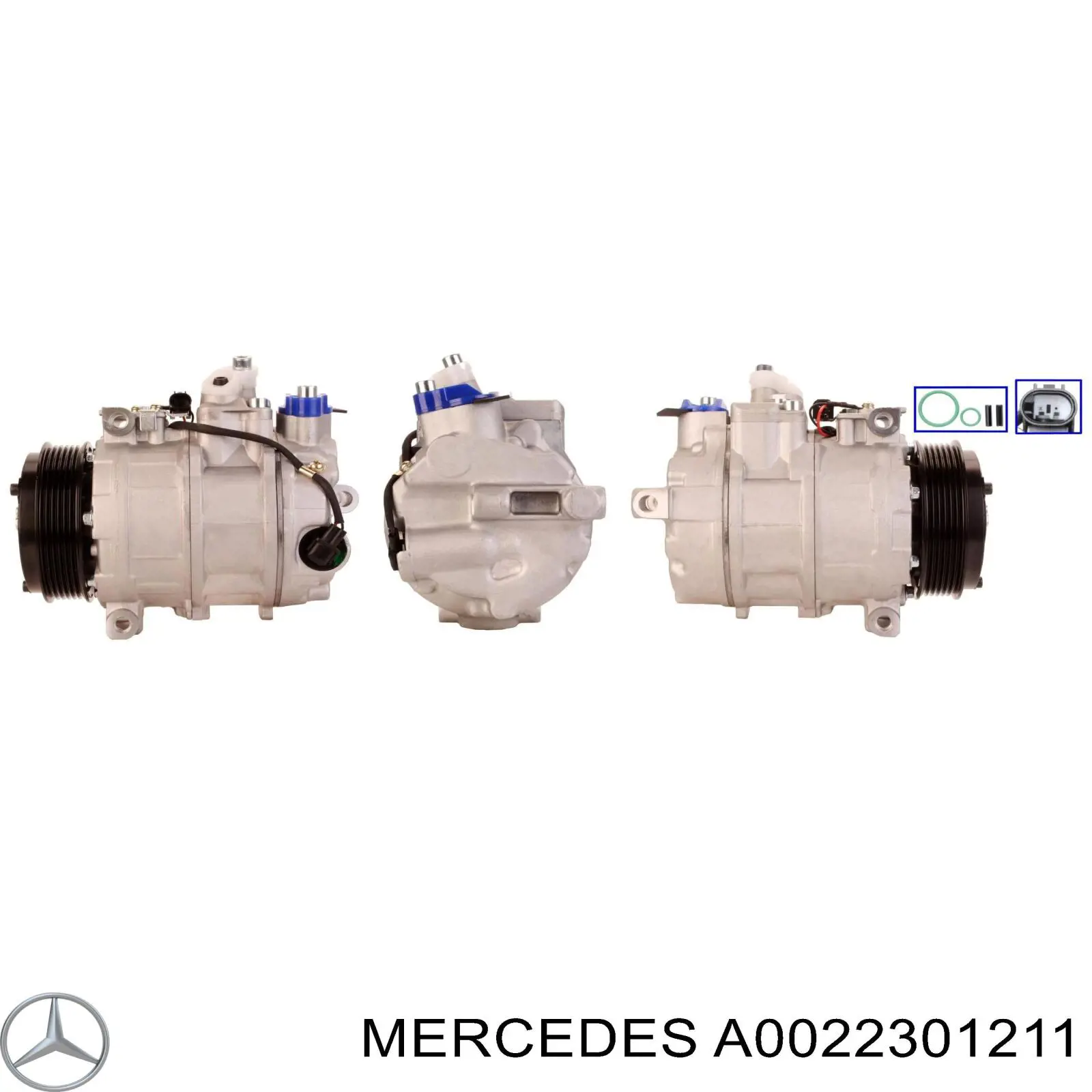Sprężarka klimatyzacji Mercedes A0022301211 cena, od 379,34 USD