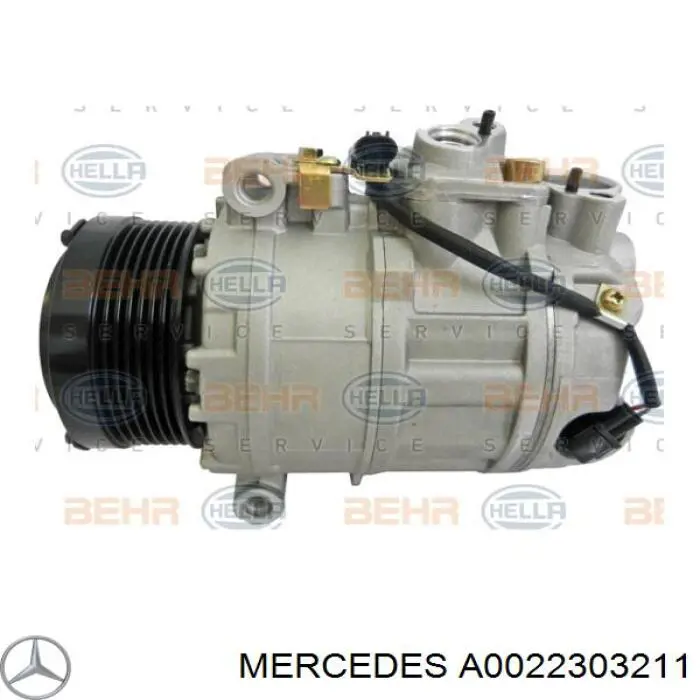 Sprężarka klimatyzacji Mercedes A0022303211 cena, od 185,58 USD