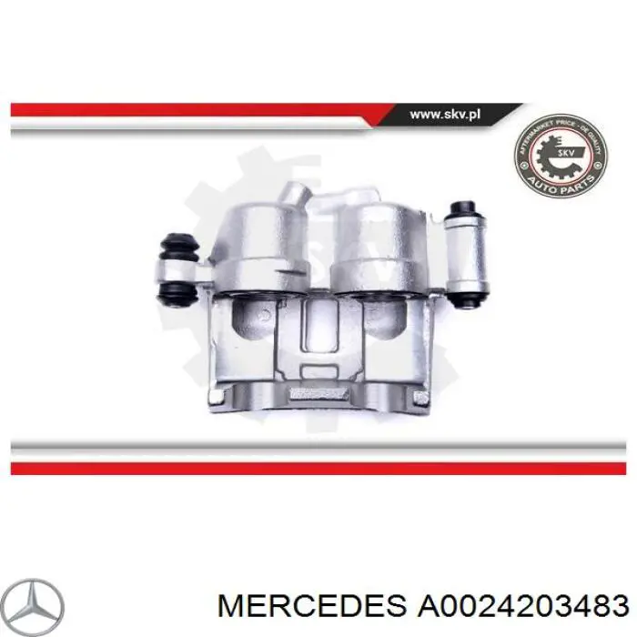 Zacisk hamulcowy tylny lewy Mercedes A0024203483 cena, od 79,52 USD