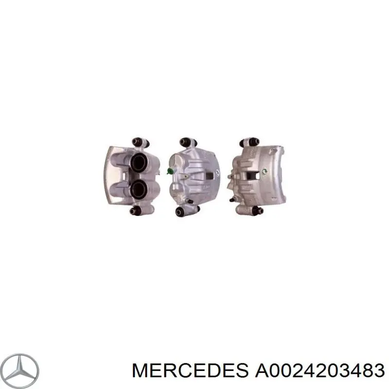 Do koszyka A0024203483 Mercedes Zacisk hamulcowy tylny lewy
