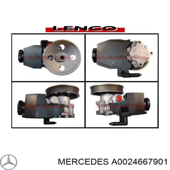 A0024667901 Mercedes pompa wspomagania hydraulicznego kierownicy