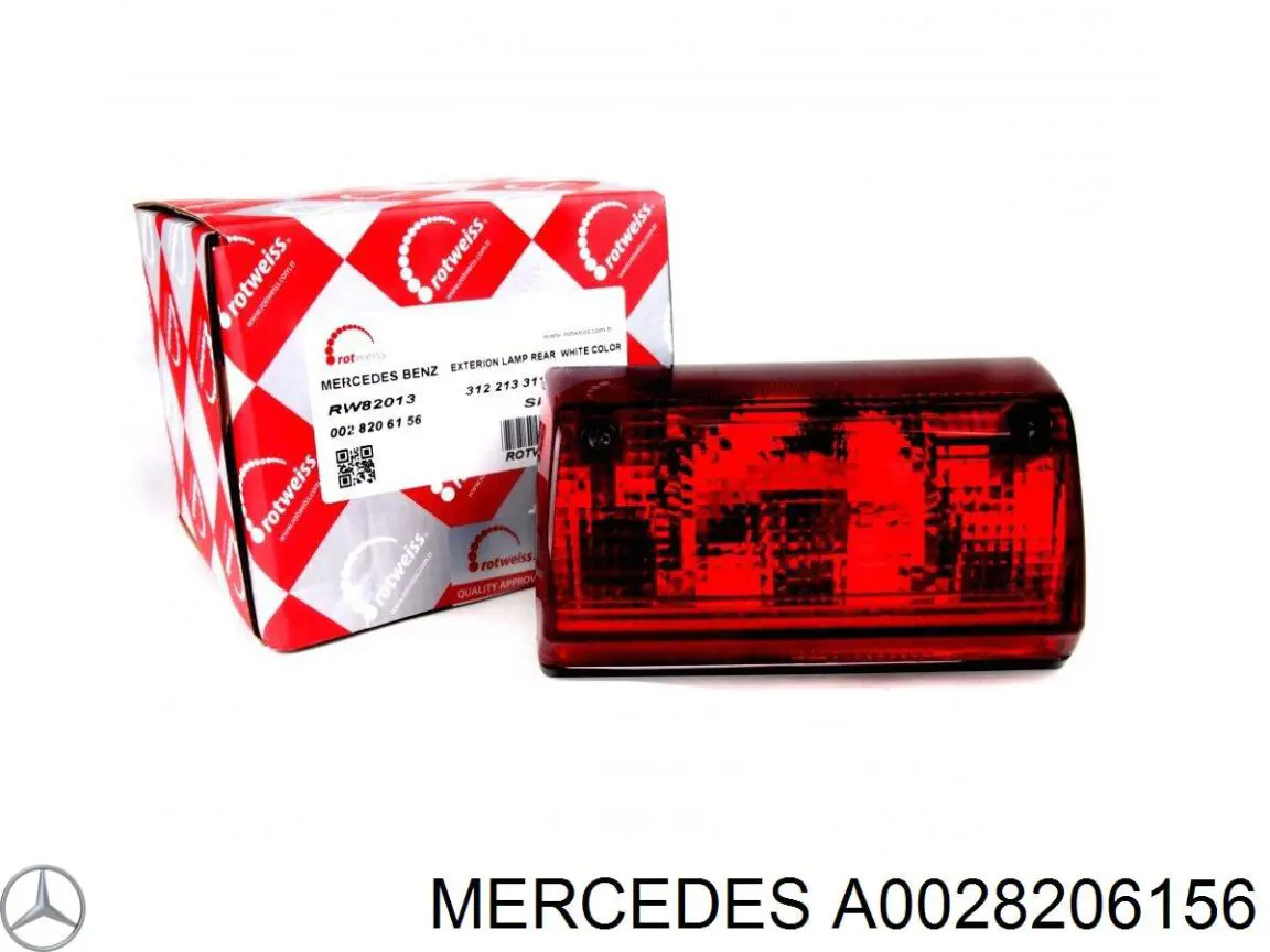 A0028206156 Mercedes Lampa stop tylna dodatkowa