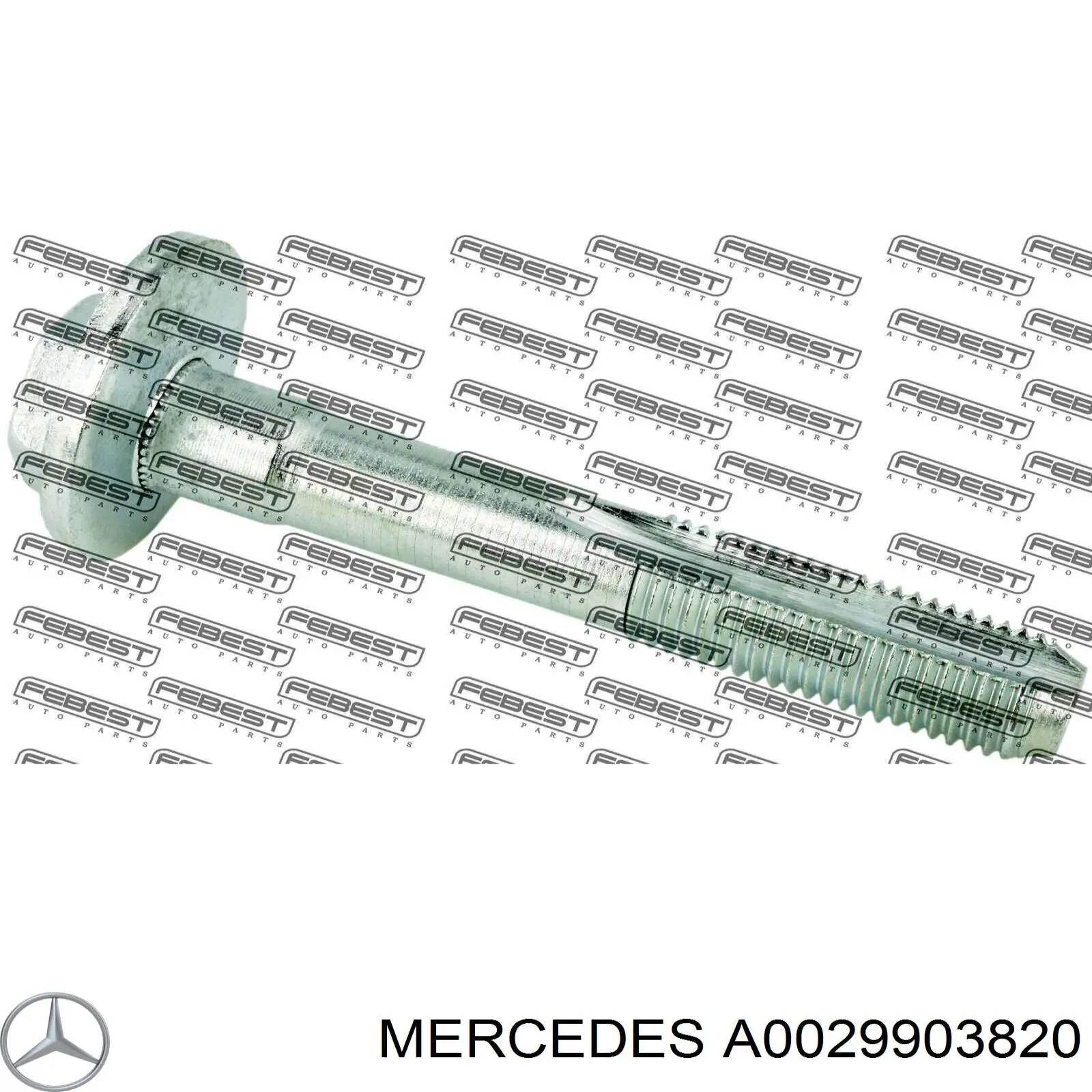 Do koszyka A0029903820 Mercedes Śruba regulacji tylnego wahacza (dla zbieżności), wewnętrzny