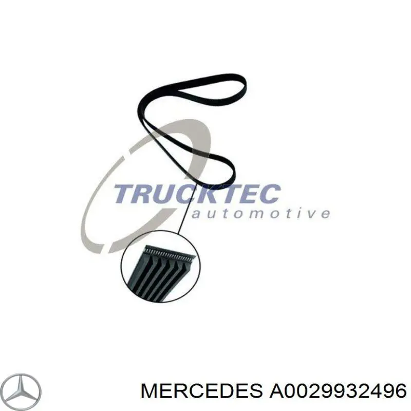 Do koszyka A0029932496 Mercedes Pas napędowy mechanizmów