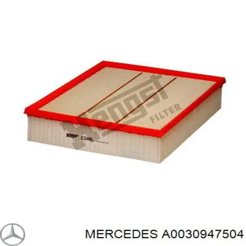 Do koszyka A0030947504 Mercedes Filtr powietrza