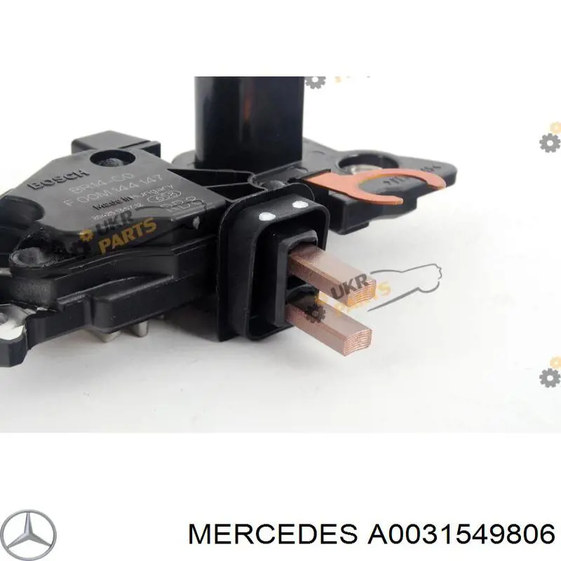 Do koszyka A0031549806 Mercedes Regulator alternatora (przekaźnik ładowania)