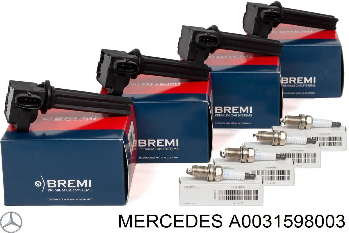 Świeca zapłonowa Mercedes A0031598003 cena, od 19,70 USD
